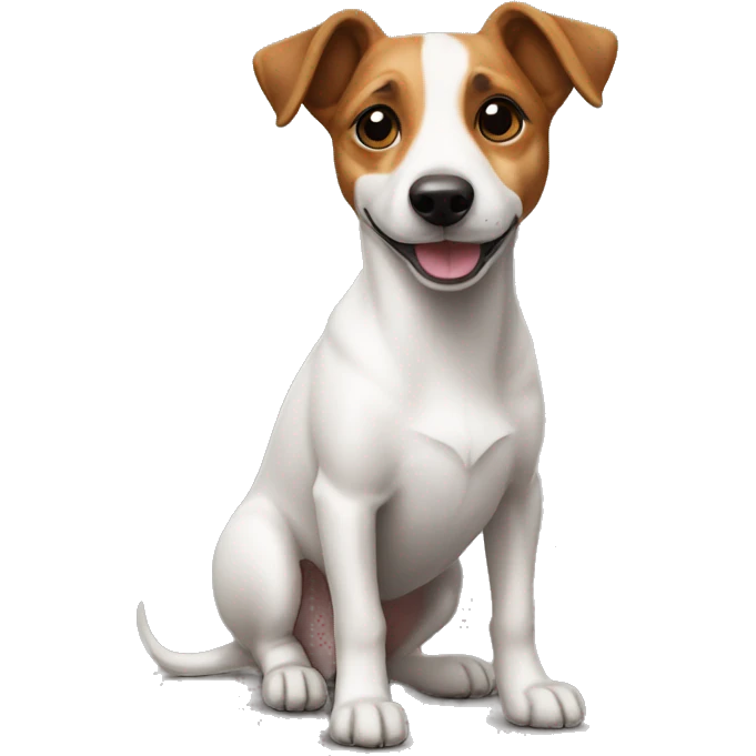 Un perro Jack russel emoji