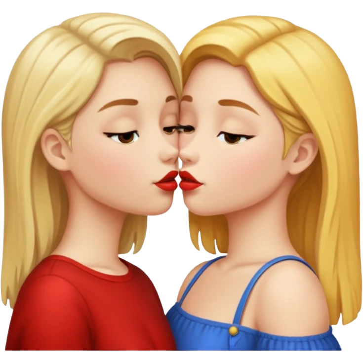Kiss girl kiss girl  emoji