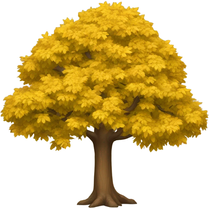 Yellow Tree emoji