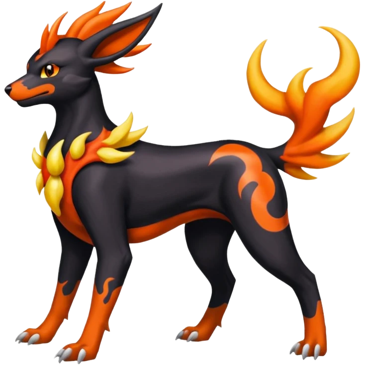 
Canine-Houndoom-Amaura-Salandit-Noibat-Flareon-Fakémon-fusion (full body) emoji