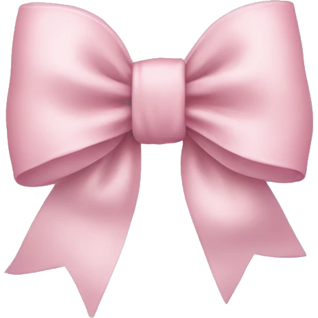  A light pink bow emoji