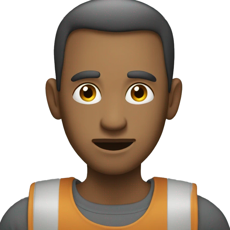 A man looks in the mirror emoji
