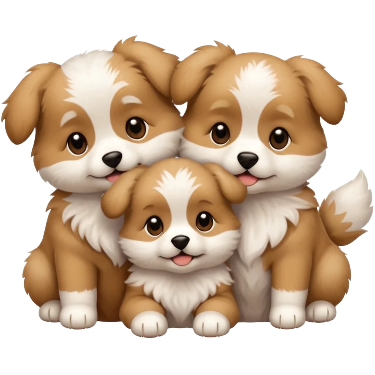 3 puppies emoji