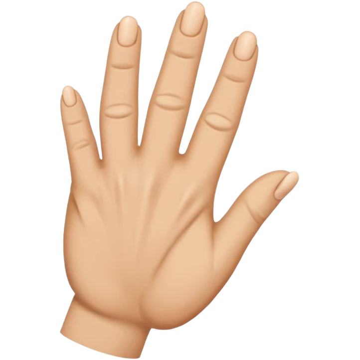 A closed hand with the last finger sticking out emoji