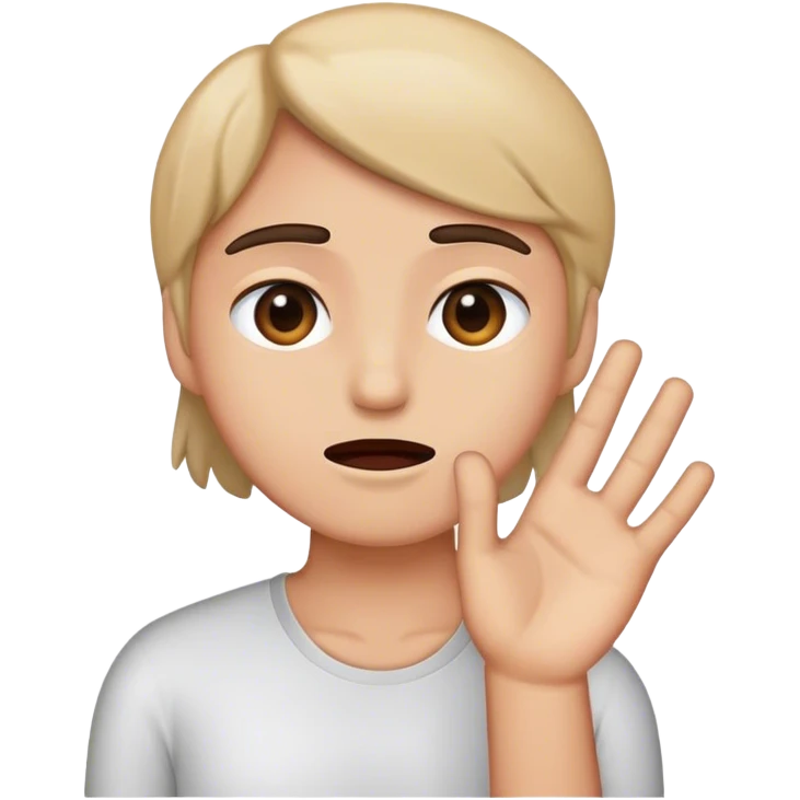 Mann sagt halt stop  emoji