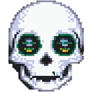 happy emoji with skull eyes emoji