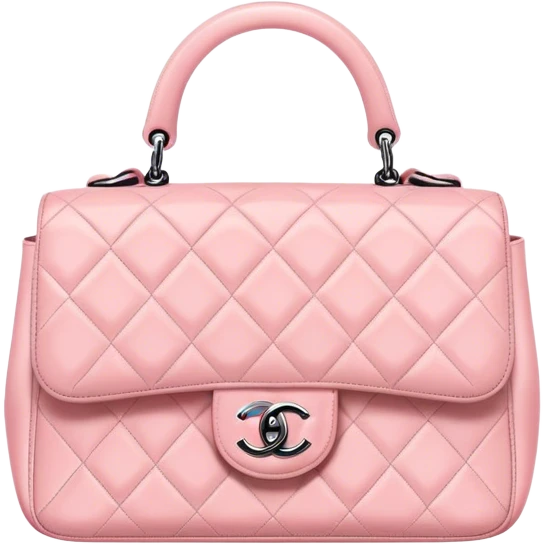 Chanel baby pink bag  emoji