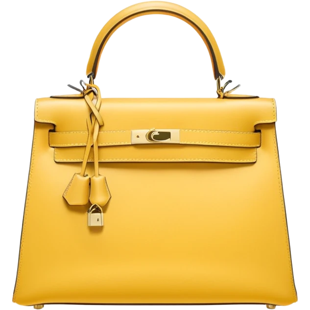 light yellow hermes kelly bag emoji