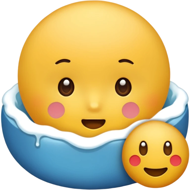 바다색 하트 emoji