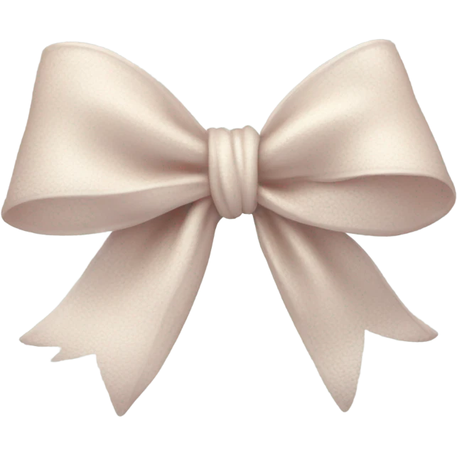 Light aesthetic bow emoji