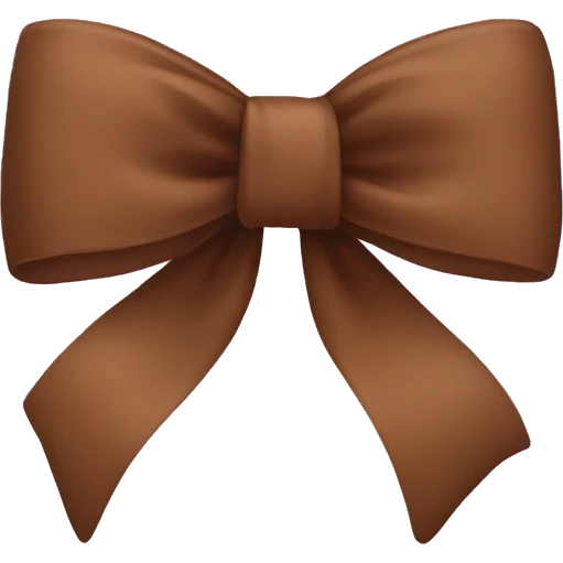 Brown bow  emoji