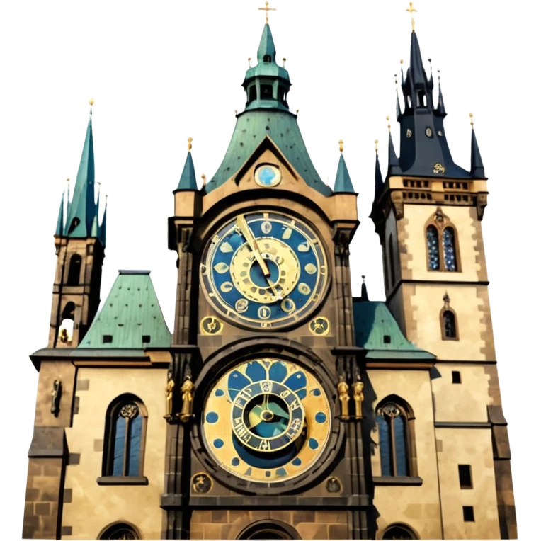 astronomical clock tower prague emoji