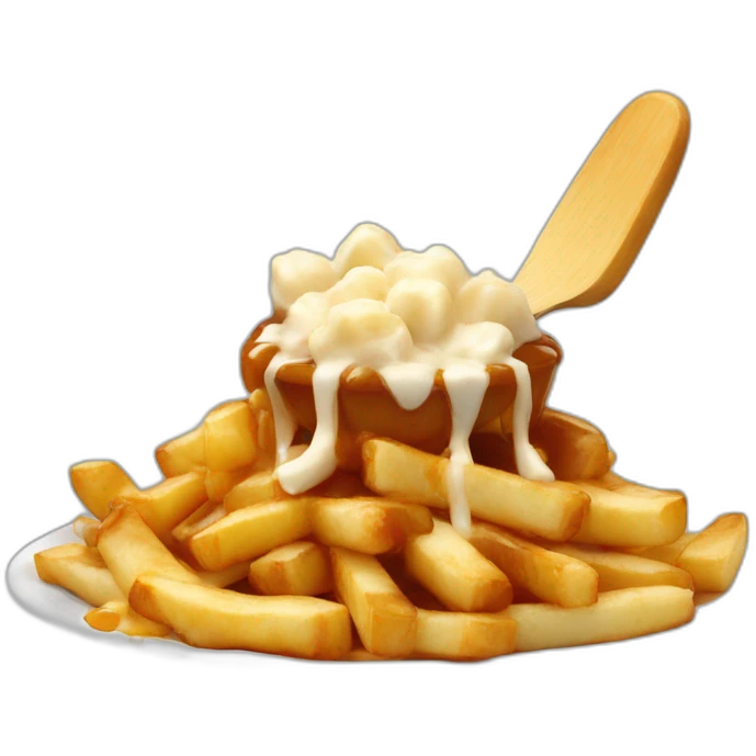 Poutine qui mange une poutine  emoji