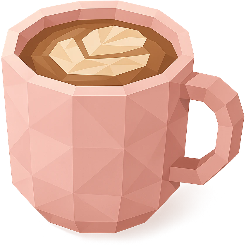 a pink mocha, cute and inviting emoji