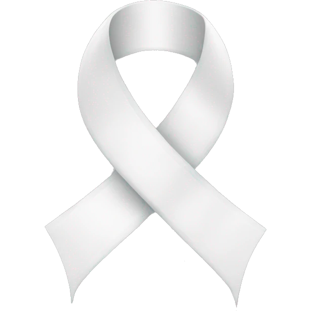 White ribbon  emoji