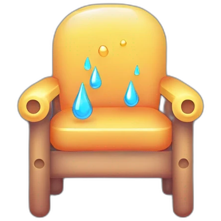 Water in chair emoji