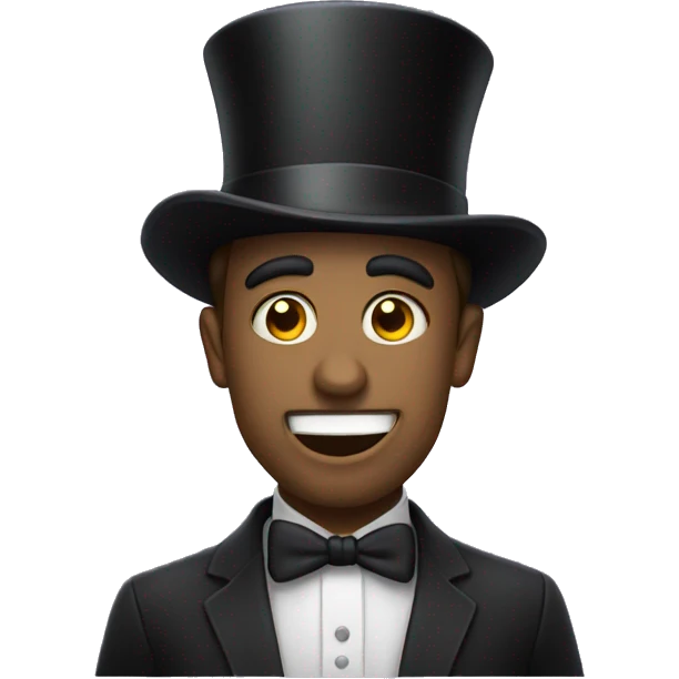 yahoo paranoid with tophat emoji