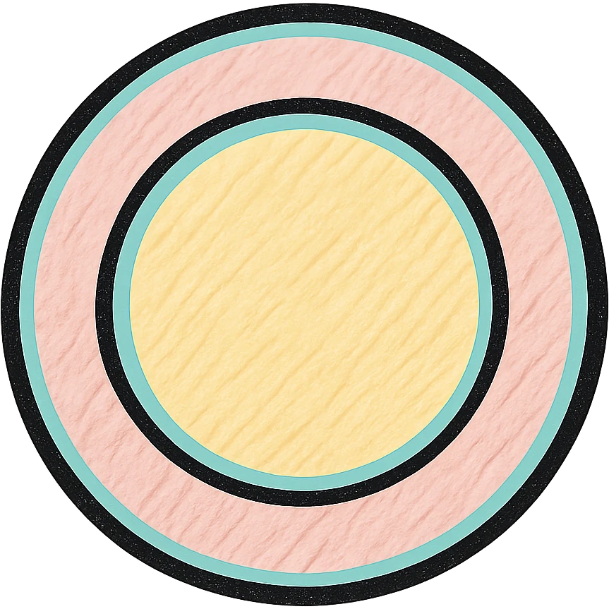 Make the empty plate colorful using pastel shades, keep the plate empty, soft and inviting. emoji