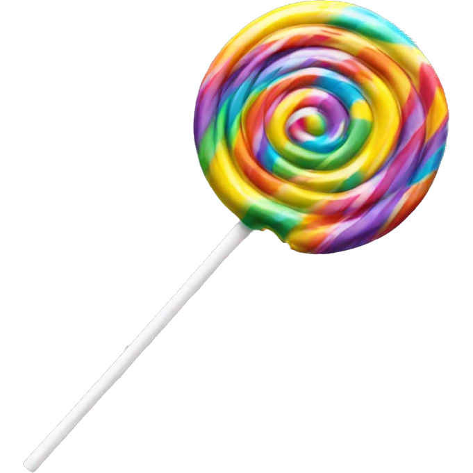 Realistic colorful lollipop candy. emoji