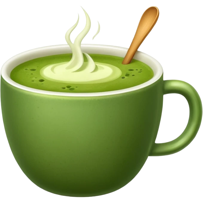 A cup of matcha emoji