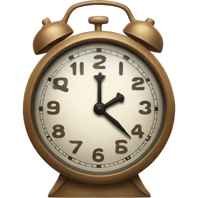 clock with big 2 in the middle emoji