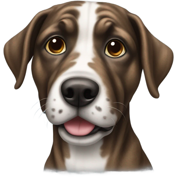 Brindle dog emoji