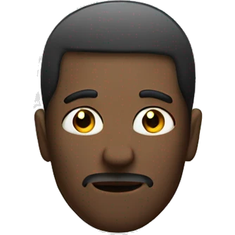 Man with shadow in his eyes emoji
