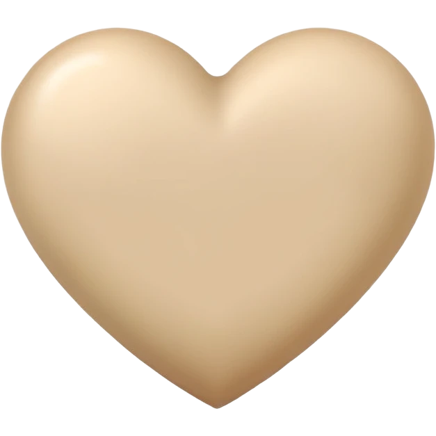 Beige Heart emoji