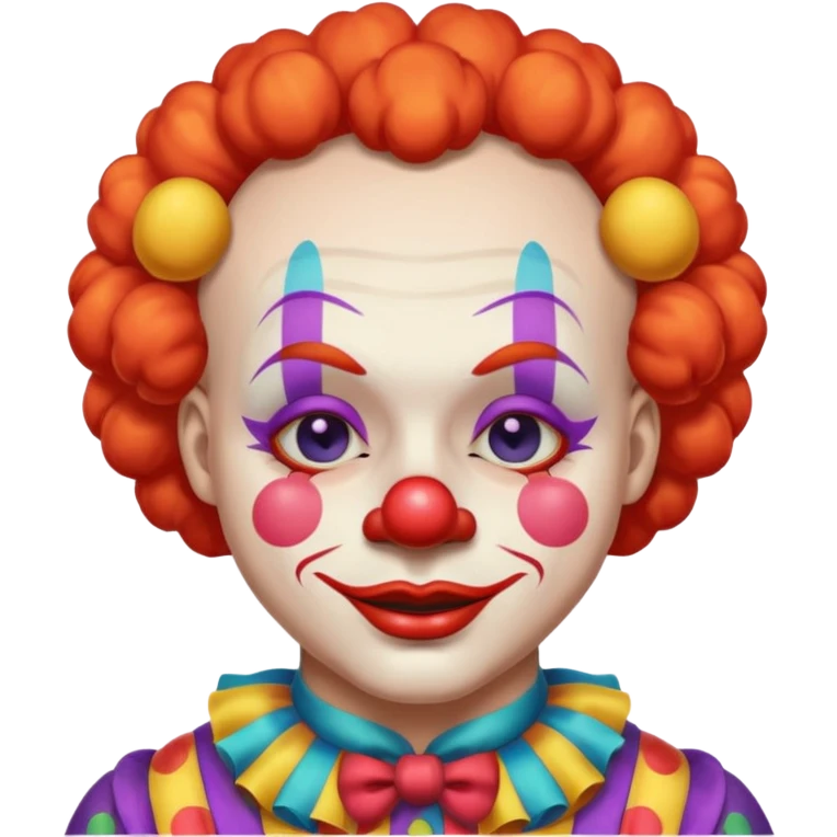 clown with closed eyes  emoji