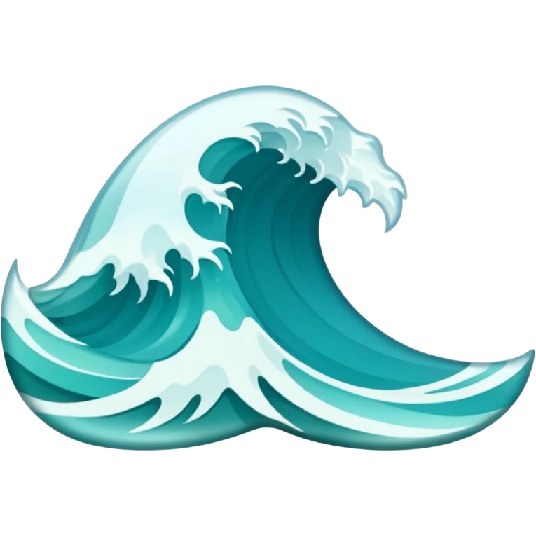 One small dainty wave emoji