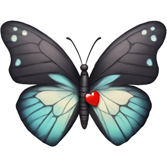 broken heart with butterfly emoji