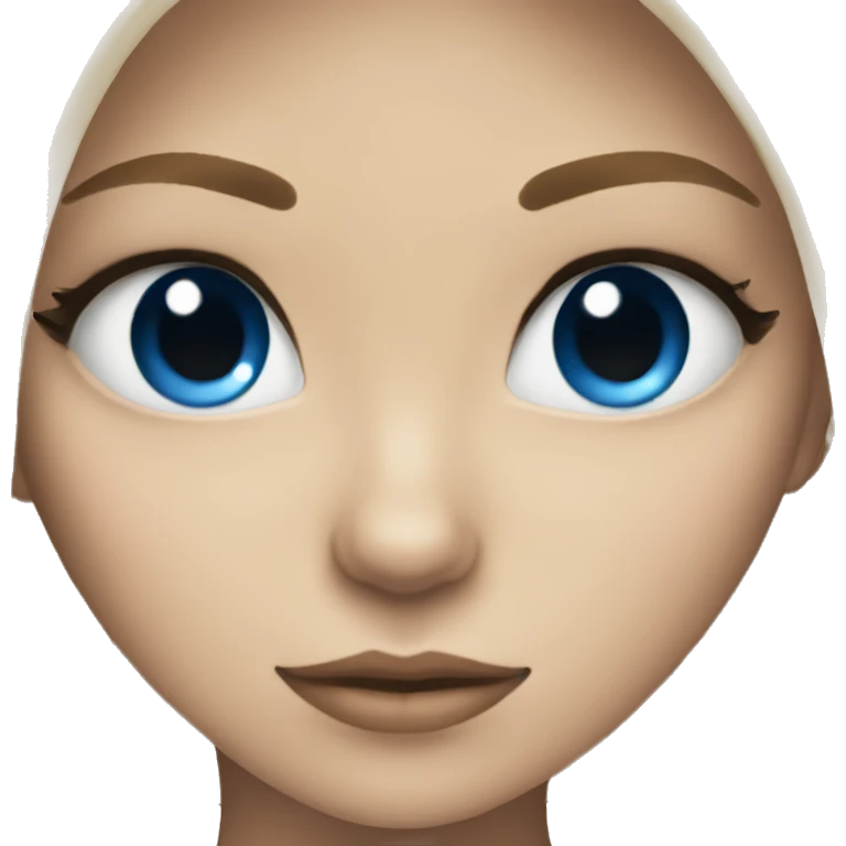 Blonde girl blue eyes holding black cat   emoji