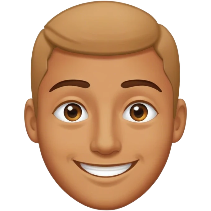Man poking his eye and smiling emoji