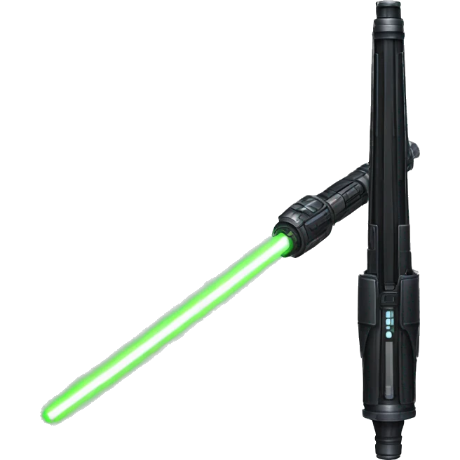black lightsaber starwars emoji