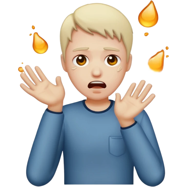 Throwing up emoji