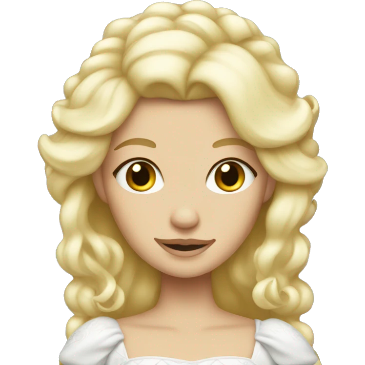 blonde white princess emoji