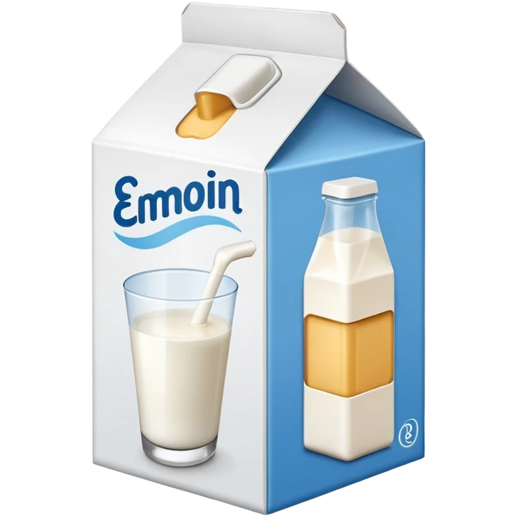 milk box with no face emoji