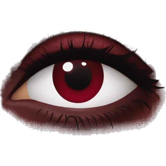 Wine red eyeshadows texture emoji