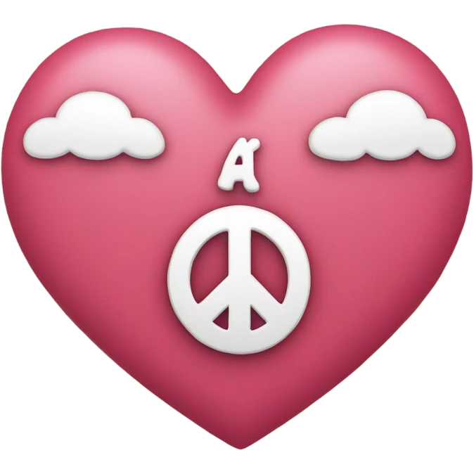 Peace heart  emoji