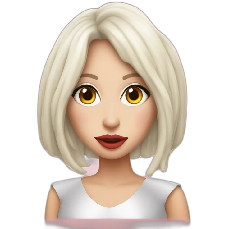 Lady gaga avec robe de viande emoji