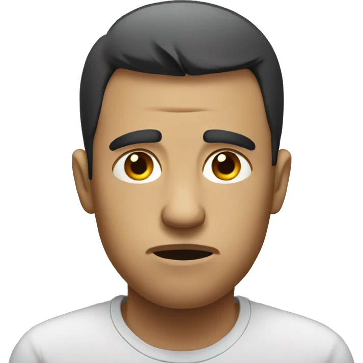 Guy looking sad emoji