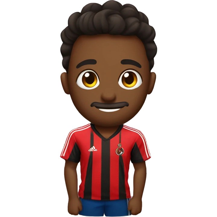 Uma espiga de milho usando uma camisa do Flamengo emoji