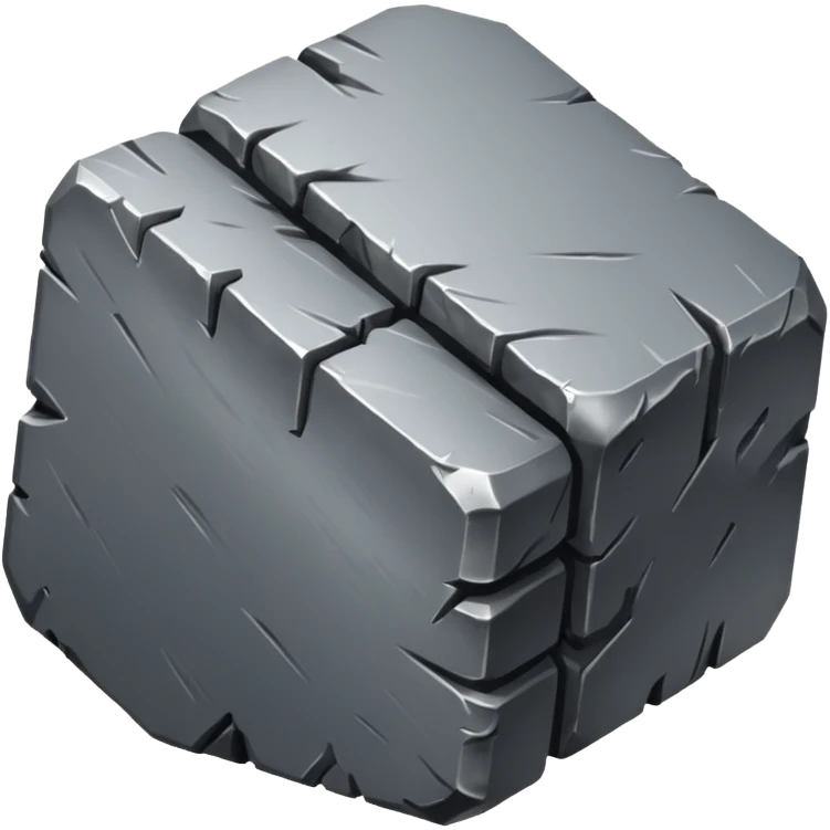 generate ultra realistic aluminum ore emoji