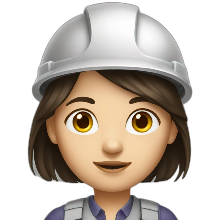 girl architect brunette emoji