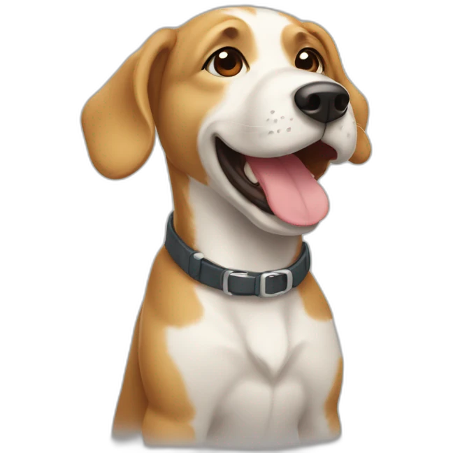 chien heureux emoji