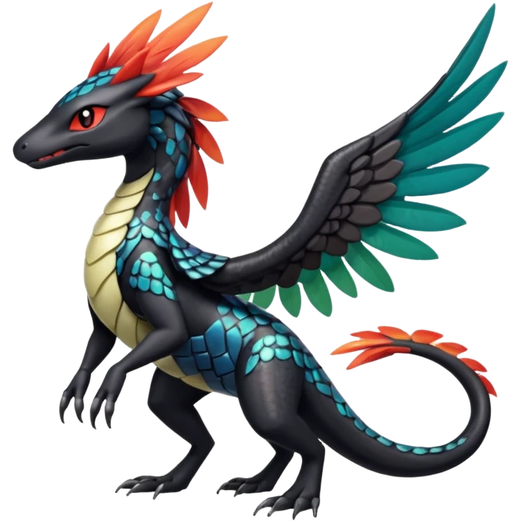 Meloetta-Salandit-Nargacuga-Pokémon-Fakémon-fusion-hybrid-creature emoji