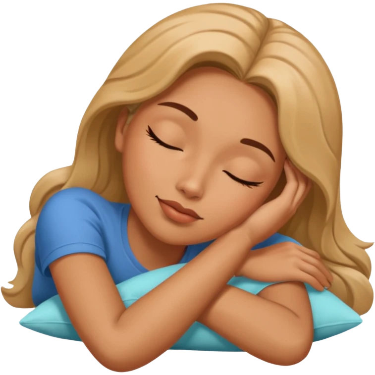 mujer acostada soñando emoji