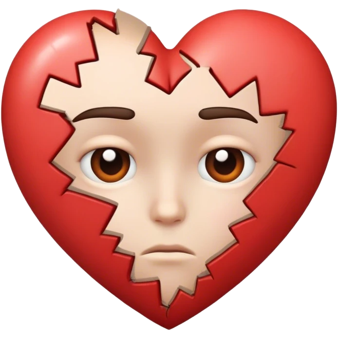 half of a broken heart emoji
