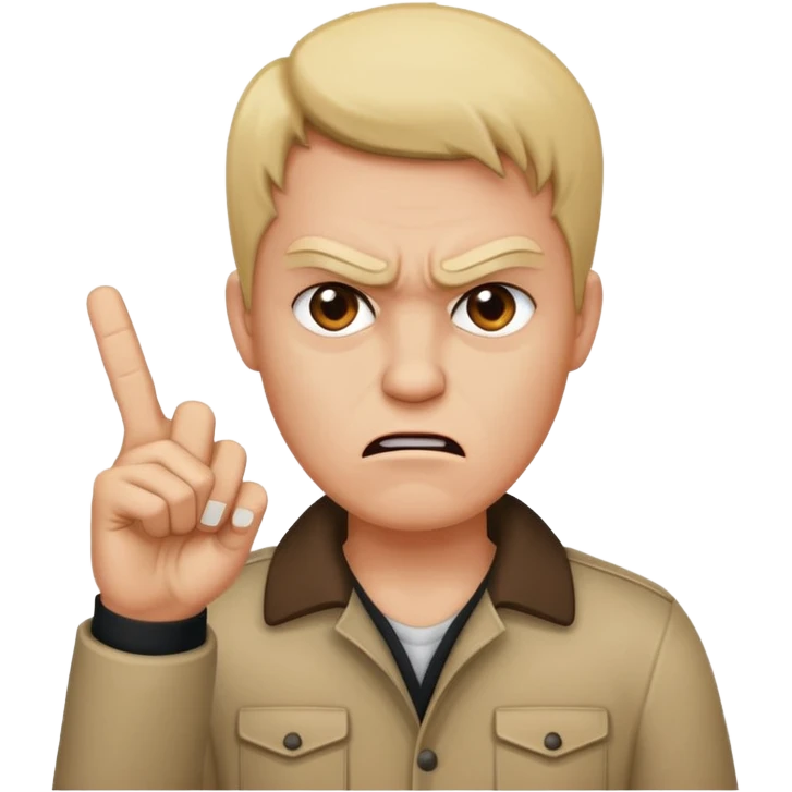 Face with middle finger emoji