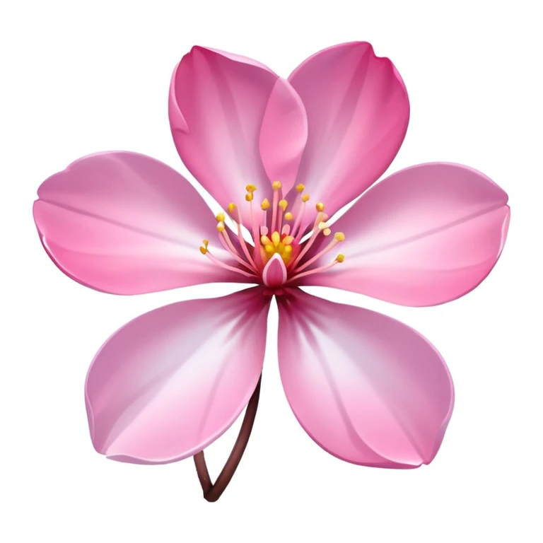 sakura flower with a pink gradient emoji